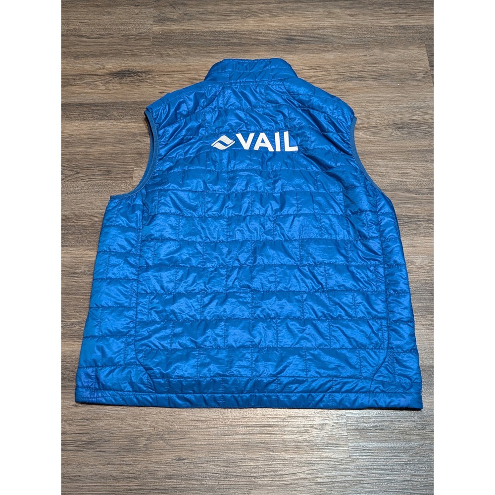 Patagonia‎ Nano Puff Vest Mens XL Blue PrimaLoft Quilted Vail Ski Resort Logo - Picture 4 of 5